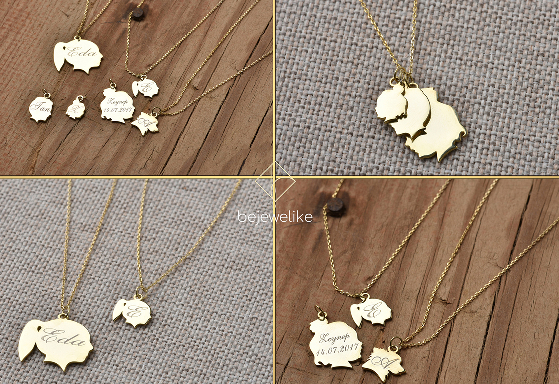 Tiny Silhouette Charm Necklace